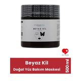 Beyaz Kil Doğal Yüz Bakım Maskesi 500 ml - Bialife