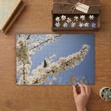 Beyaz Kiraz Çiçeği Dalları Tasarımı 240 Parça Ahşap Puzzle Ahşap Kutuda MP05753