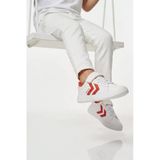 Beyaz Kırmızı Cırtlı Unisex Çocuk Spor Ayakkabı