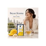 BEYAZ KREMA - Mango & Beyaz Çikolata Parçacıklı Beyaz Çay Harmanı | Yumuşak İçim | 80 gr