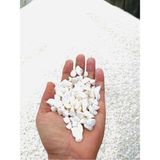 Beyaz Kristal Dolamit Taşı 5 kg 1,5-2 cm Saksı, Akvaryum, Bahçe, Mezarlık Süs Taşı - Seçenek 1 - Ahşap