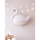 Beyaz Kuğu Folyo Balon – Bekarlığa Veda & Doğum Günü 86 cm