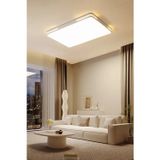 Beyaz Kumandalı Dimli 90x60cm 3 Işık Renkli Dikdörtgen Tavan Lambası,modern Led Aydınlatma,avize