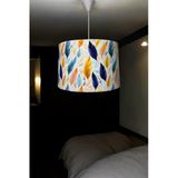 Beyaz Kumaş Tüy Model Avize, Oturma Odası, Hol ve Balkon Dekoru 40x30 cm