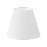Beyaz Lambader Başlığı Çap 35 Cm Kumaş Konik Lb808