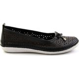 Beyaz Leather Kadın Babet K01331096403 - Siyah