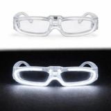 Beyaz LED Işıklı Parti Gözlüğü 3 Modlu – Glow & Gece Eğlence Gözlüğü