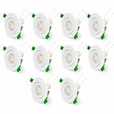 Beyaz LED Spot Seti 10’lu Yuvarlak Kasa 4000K Doğal Beyaz GU10 Ampul Dahil Tak Çalıştır 6,5cm Gömme Tavan Spotu