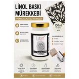 Beyaz Linol Mürekkebi 100 Ml 1 Adet Lutart Linol Baskı Boya Mürekkebi Blok Baskı Sanat Su Bazlı Matbaa Mürekkebi Hobi