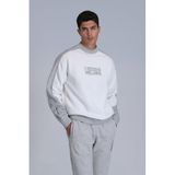 Beyaz Lufian Erkek Örme Sweatshirt