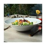 Beyaz Makarna Tabağı 26 cm - Option-1 - 51R-Turuncu
