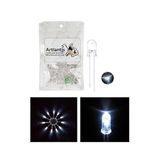 Beyaz Mantar Led Diyot Lamba 100 lü 1 Paket Beyaz 4.8 mm Mini Mantar Led Lamba Deney Bilim Proje Arduino Işığı