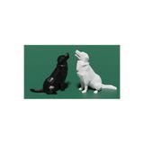 Beyaz Masaüstü Biblo Golden Köpek Tasarımlı Aksesuar Dekorasyon 1 Adet 17-7046