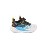 Beyaz-Mavi Akıllı Bağcıklı Fileli Kalın Tabanlı Erkek Çocuk Spor Ayakkabı Sneaker 26Y529