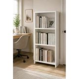 Beyaz Mdf Kitaplık 3 Gözlü Raflı Çok Amaçlı Kitaplık Dolabı 104X55x23 Cm