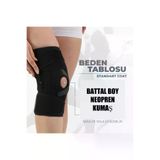 Beyaz Medikal 01koddizlik Silikon Patella Ligament Destekli Neopren Dizlik Battal Boy