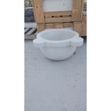 Beyaz Mermer Hamam Kurnasi Banyo Taşi Beyaz