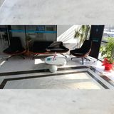 Beyaz Mermer Yuvarlak Orta Sehpa (Çap 90 cm – Yükseklik 30 Cm)