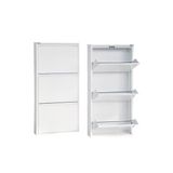 Beyaz Metal Ayakkabilik Mac3 - 3 Kapakli - 50X15x103 H
