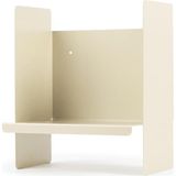 Beyaz Metal Duvar Rafı - Masa Üstü Kitaplık ve Çok Amaçlı Ofis Düzenleyici 21X30 cm - Standart - Çok Renkli