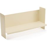 Beyaz Metal Duvar Rafı - Masa Üstü Kitaplık ve Çok Amaçlı Ofis Düzenleyici 21X50 cm - Genel - Çok Renkli