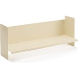 Beyaz Metal Duvar Rafı - Masa Üstü Kitaplık ve Çok Amaçlı Ofis Düzenleyici 21X70 cm - Genel - Çok Renkli