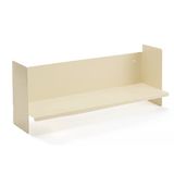 Beyaz Metal Duvar Rafı - Masa Üstü Kitaplık Ve Çok Amaçlı Ofis Düzenleyici 21X70 Cm