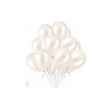 BEYAZ METALİK BALON 10'LU