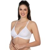 BEYAZ MI Emay 2809 Lazer Kesim Yapıştırma İz Ypmz Sütyen - XL