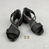 Beyaz (Mini Women) Çok Renkli Yaş Biyeli Topuklu Kız Çocuk Abiye Ayakkabı SİYAHA SİYAH