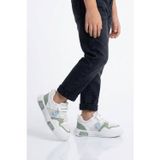 Beyaz Mint Yeşili Cırtlı Fileli Hafif Unisex Çocuk Spor Ayakkabı 026 F