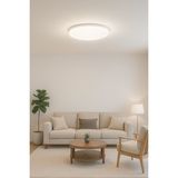 Beyaz Modern LED Avize, Yüksek Lumen Aydınlatma, Salon, Mutfak, Ofis ve Balkon Için - Ahşap - Bej - Siyah - Seçenek 1