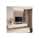 Beyaz Modern Tv Ünitesi, Şık ve Fonksiyonel Ev Dekoru Için Ideal Seçim
