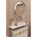 Beyaz Montajsız Petek Üstü Metal Raf, Kalorifer Peteği Raf Dresuar Uçan Raf 60 cm MT98B