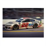 Beyaz Nascar Yarış Arabası Dekoratif ahşap Tablo 50cmX 70cm