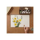 Beyaz Nergis Çiçekleri Tasarımı 240 Parça Ahşap Puzzle Ahşap Kutuda MP00474