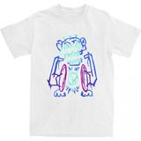 Beyaz Oyun Jinx Arcane Leri Yaz O-Boyun Grafik Baskı Elbise Hip Hop Stre
