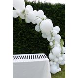 Beyaz Pastel Zincir Balon Seti 100 adet + 5 mt balon zinciri