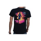 Beyaz Penguen (245) Neon Spor T-shirt%100 Pamuklu Siyah Penye Basic Erkek Tişört Siyah M