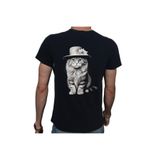 Beyaz Penguen (37) Black-White T-shirt%100 Pamuklu Siyah Penye Basic Erkek Tişört-1