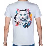 Beyaz Penguen Splash Animal Beyaz Penye Basic Erkek T-shirt