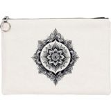 Beyaz Penguen Tattoo Tablet/portföy Çanta - Astarlı 30X21 cm Beyaz
