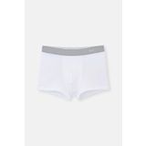 Beyaz Penye Compact Düz Erkek Boxer