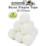 Beyaz Pinpon Topu 30 Adet Masa Tenis Topu Evcil Hayvan Kedi Oyuncağı Okul Sınıf Etkinlik Deney Topu