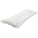 Beyaz Plastik Kablo Bağı, 3.6x150 mm, 100 Adet Paket, Cırt Kelepçe
