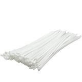 Beyaz Plastik Kablo Bağı, 3.6x300 mm, 100 Adet, Cırt Kelepçe