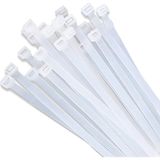 Beyaz Plastik Kablo Bağı Plastik Kelepçe 4,8MMX25CM 100 Adet