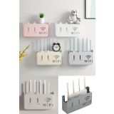 Beyaz Pleksi Kedi Desenli Wifi Kutusu Duvar Asılabilir Sigorta Ve Modem Saklama Kutusu 25x15x6 Cm