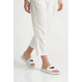 Beyaz Poliüretan Erkek Düz Terlik