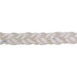 Beyaz polyester 8 kollu halat, 24mm